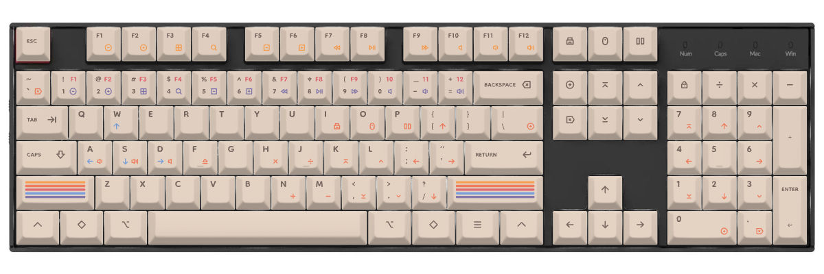 Epoch Light Keychron K10 custom keycaps