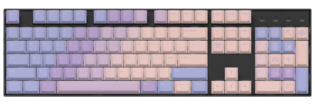 Hour of Dawn Keychron K10 custom keycaps