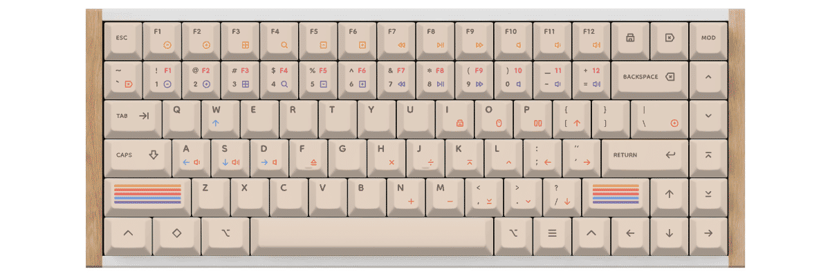 Epoch Light Keychron K2 HE custom keycaps