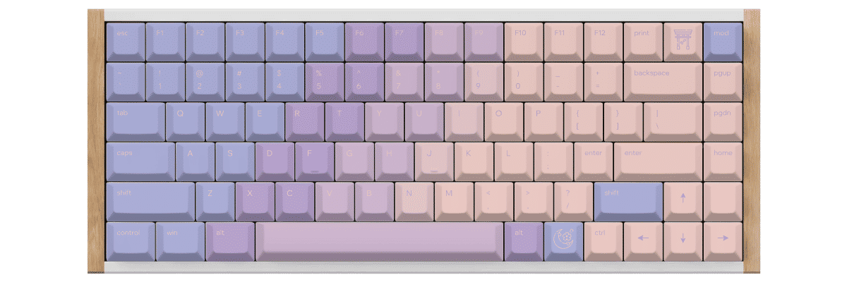 Hour of Dawn Keychron K2 HE custom keycaps