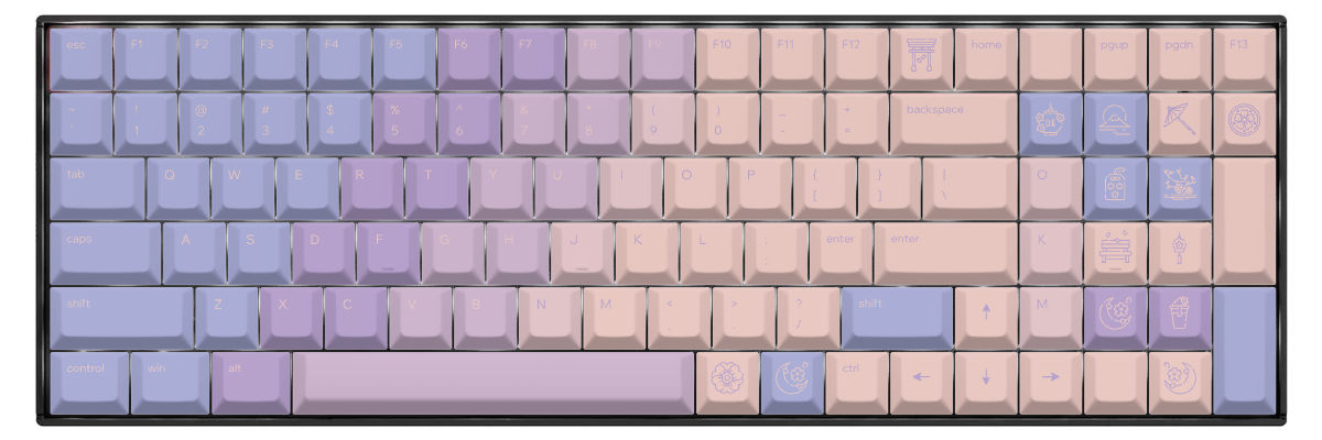 Hour of Dawn Keychron K4 custom keycaps