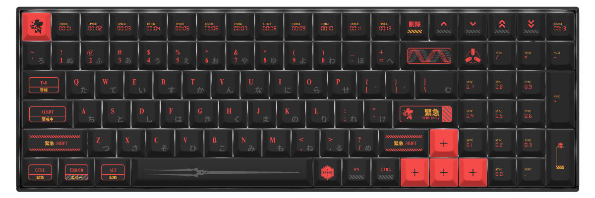 NERV ONLY Keychron K4 custom keycaps