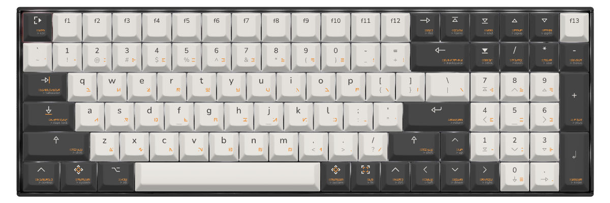 proxima rūnō Keychron K4 custom keycaps