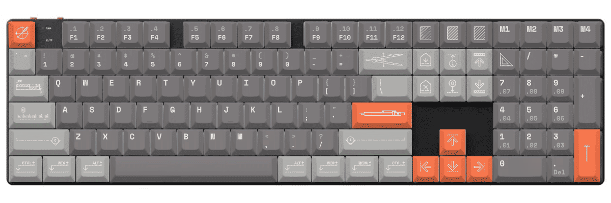 Architect Keychron K5 Max custom keycaps