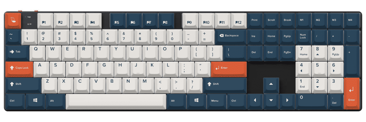 Bluefire Fox Tales Keychron K5 Max custom keycaps