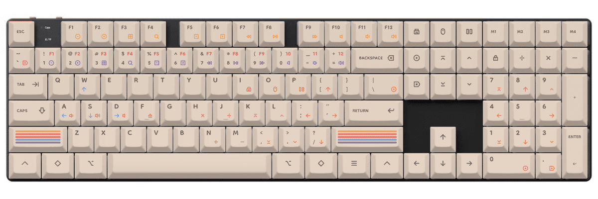 Epoch Light Keychron K5 Max custom keycaps