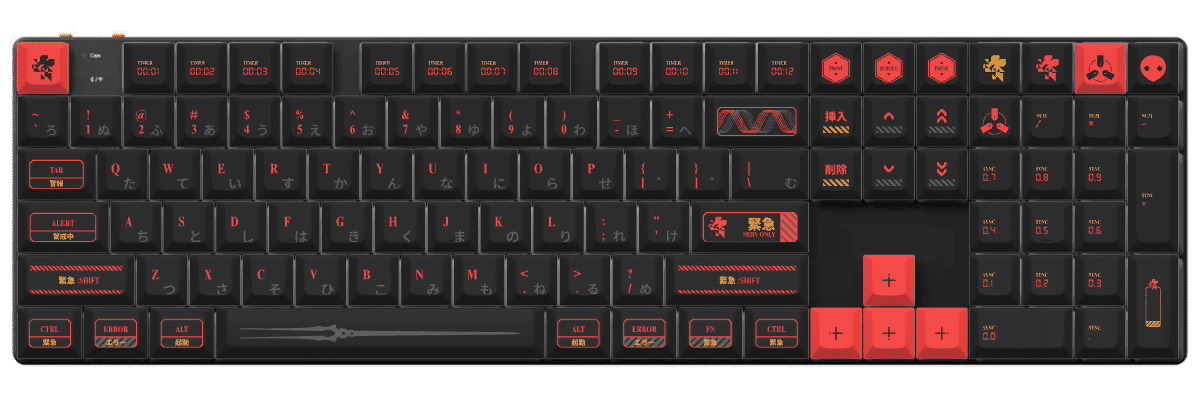 NERV ONLY Keychron K5 Max custom keycaps