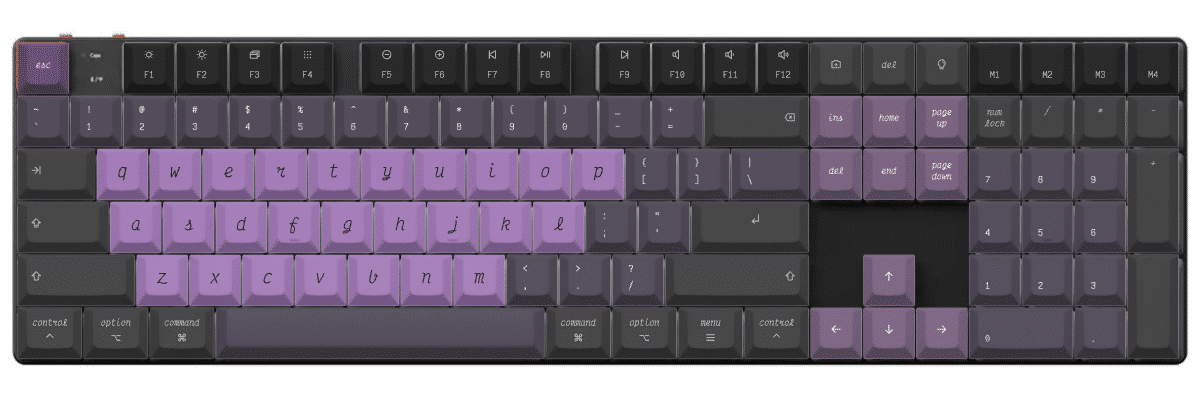 Victor Mono Nightshade Keychron K5 Max custom keycaps