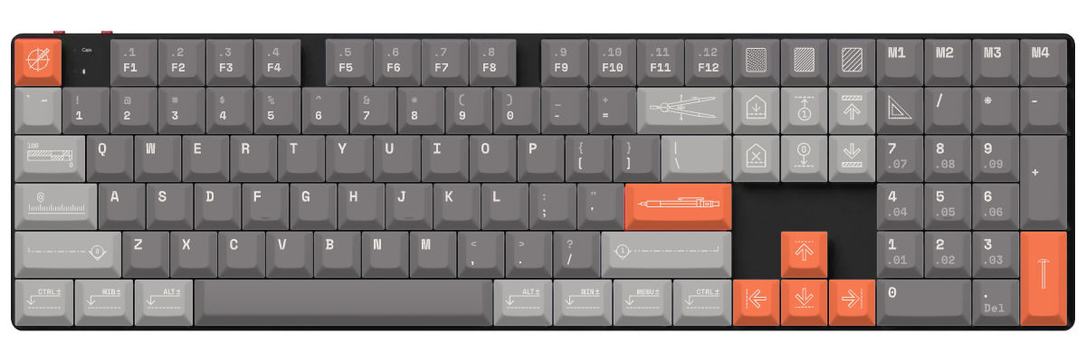 Architect Keychron K5 Pro custom keycaps