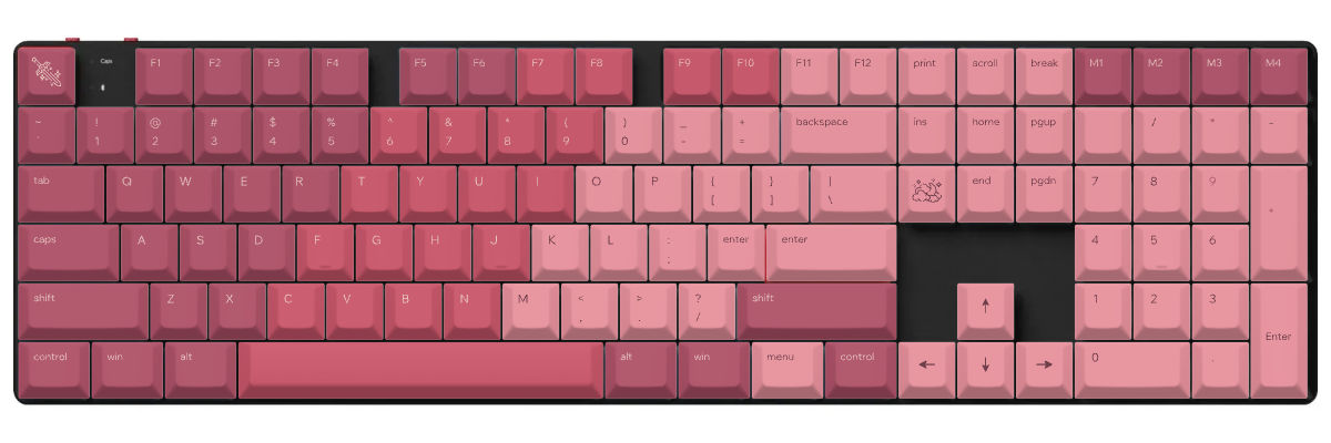 Berry Bloom Keychron K5 Pro custom keycaps