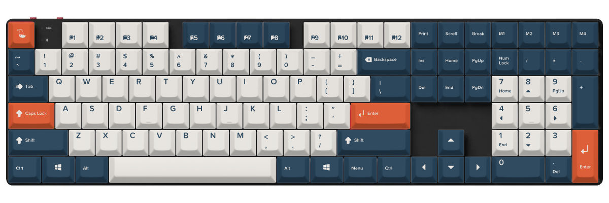 Bluefire Fox Tales Keychron K5 Pro custom keycaps