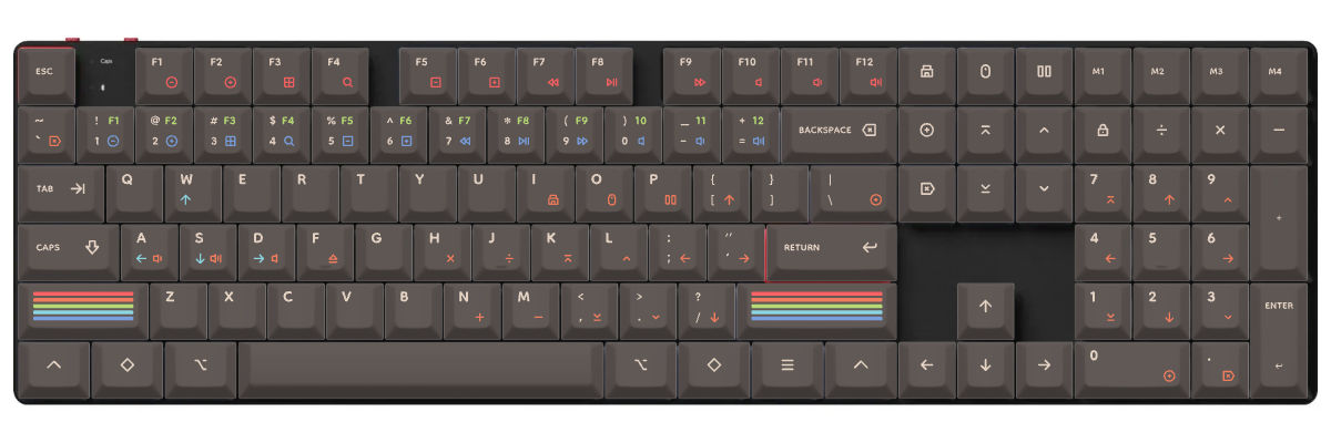 Epoch Dark Keychron K5 Pro custom keycaps