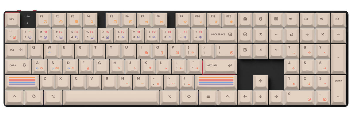 Epoch Light Keychron K5 Pro custom keycaps