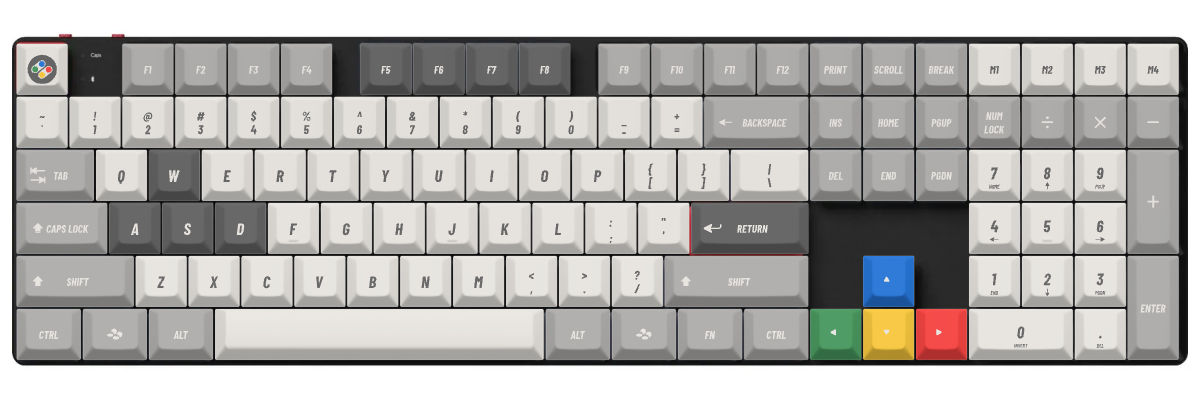 SNES (International) Keychron K5 Pro custom keycaps