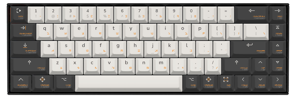 proxima rūnō Keychron K6 custom keycaps