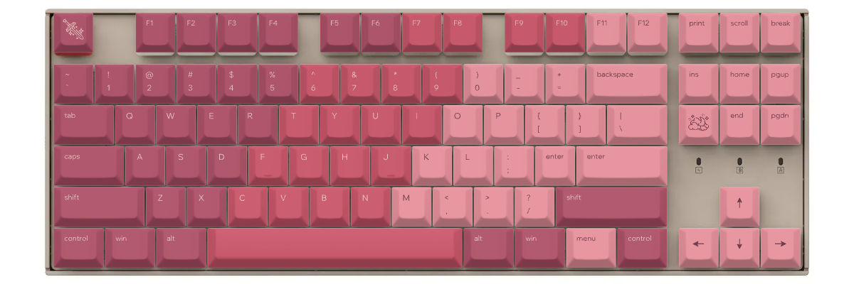 Berry Bloom Keychron K8 custom keycaps