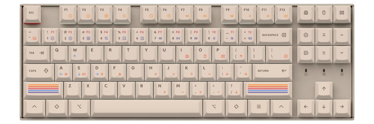 Epoch Light Keychron K8 custom keycaps