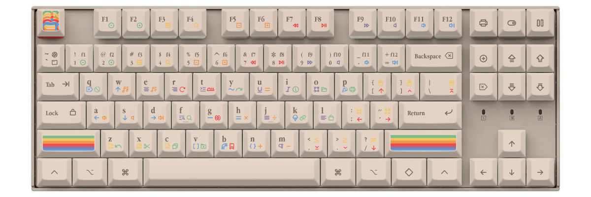 KAM 1977 Keychron K8 custom keycaps