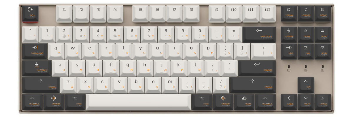 proxima rūnō Keychron K8 custom keycaps