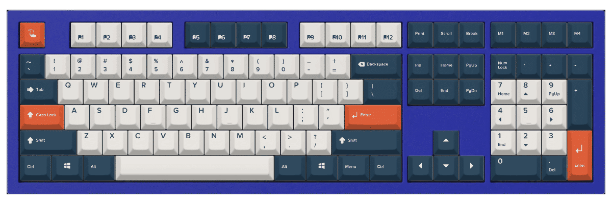 Bluefire Fox Tales Keychron Q6 custom keycaps