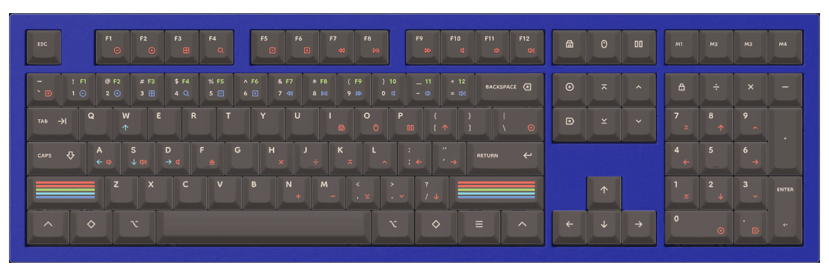 Epoch Dark Keychron Q6 custom keycaps