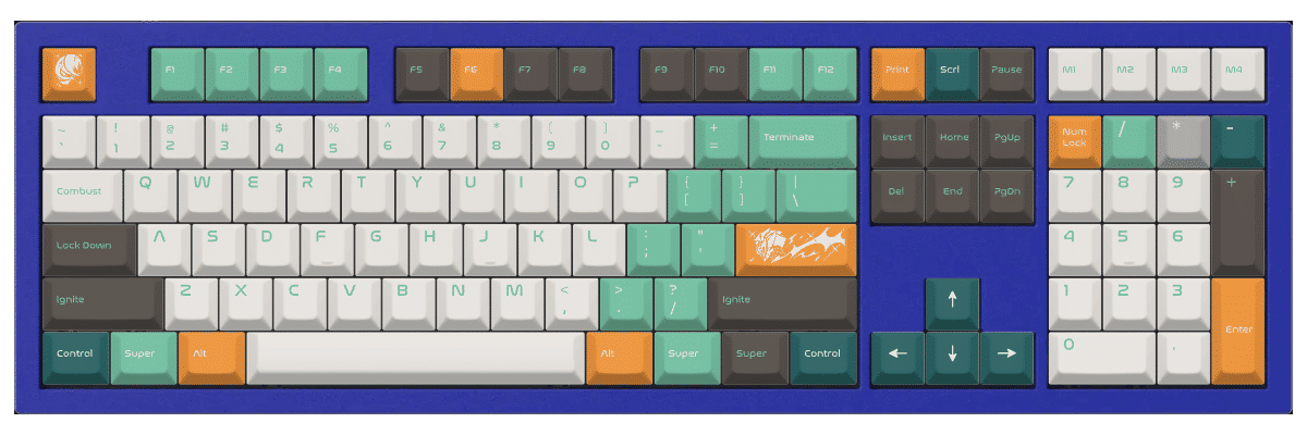 Firefly Keychron Q6 custom keycaps