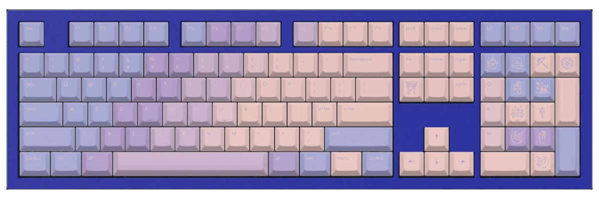 Hour of Dawn Keychron Q6 custom keycaps