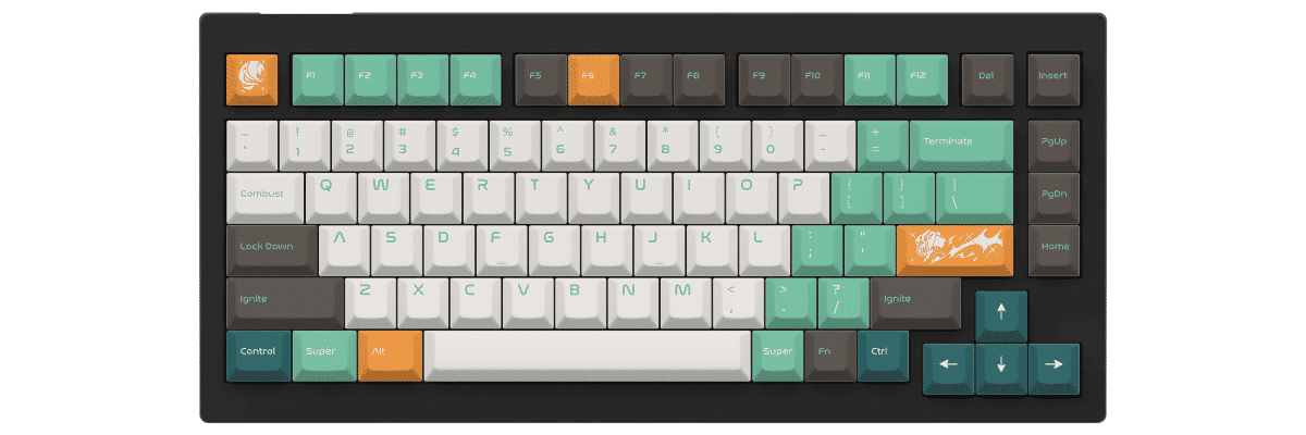 Firefly Keychron V1 custom keycaps