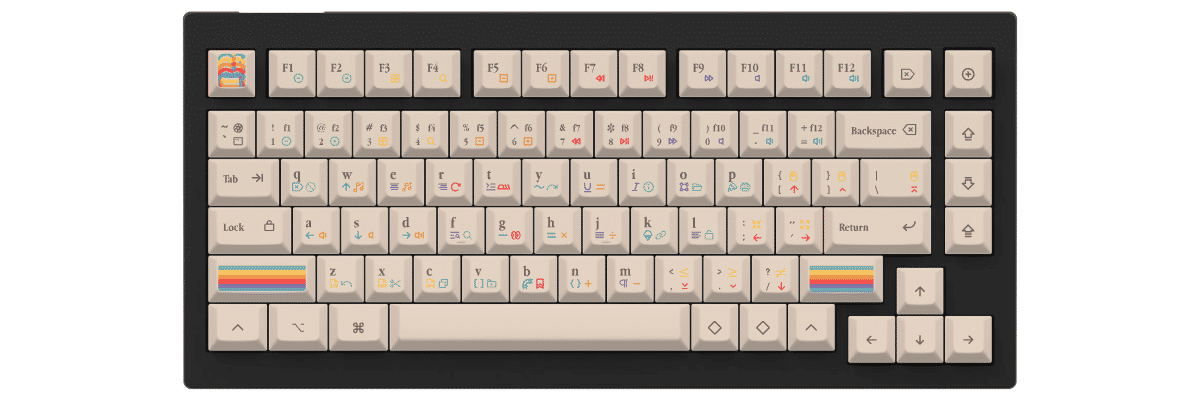 KAM 1977 Keychron V1 custom keycaps