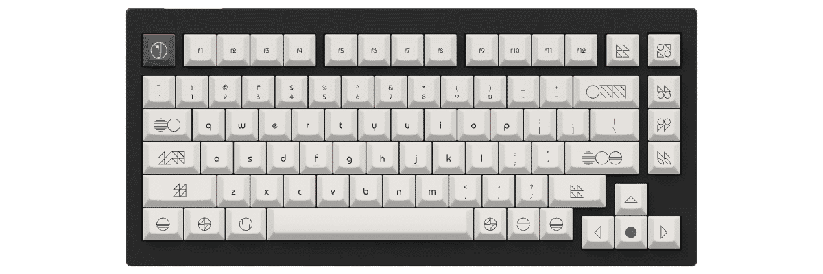 Less is Bauhaus Keychron V1 custom keycaps