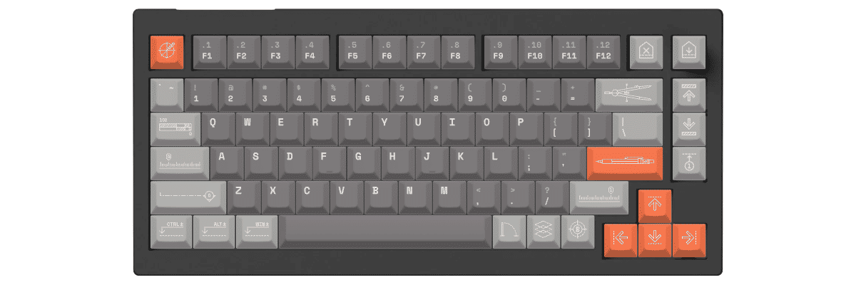 Architect Keychron V1 Max custom keycaps