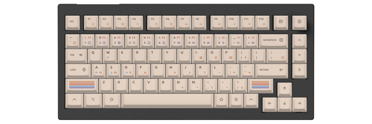 Epoch Light Keychron V1 Max custom keycaps