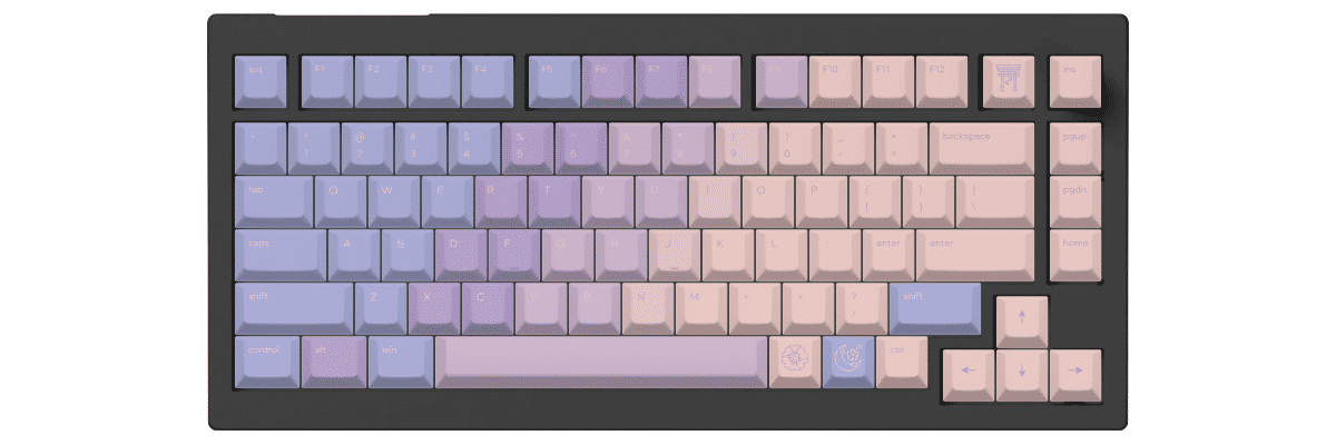 Hour of Dawn Keychron V1 Max custom keycaps