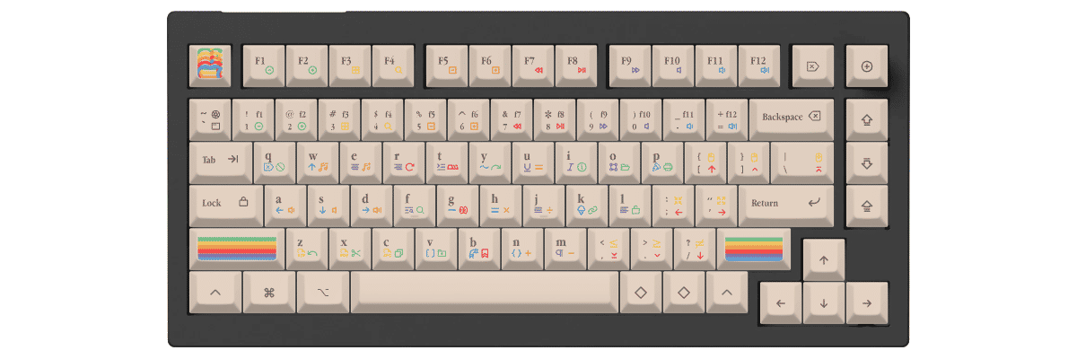 KAM 1977 Keychron V1 Max custom keycaps