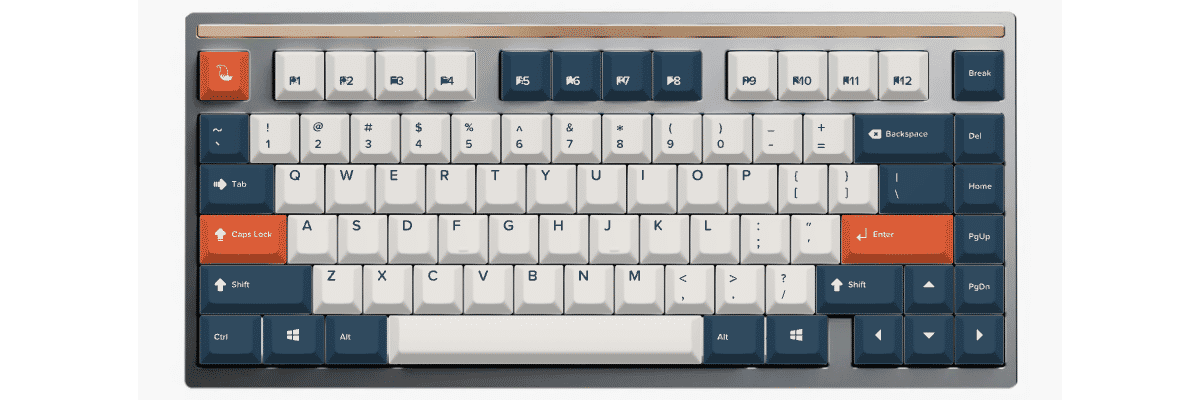 Bluefire Fox Tales Mode Sonnet custom keycaps