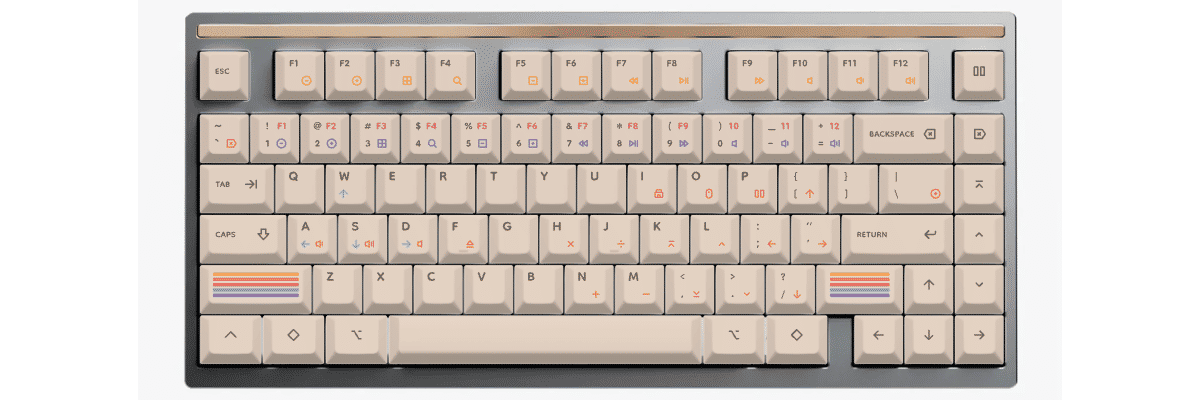 Epoch Light Mode Sonnet custom keycaps