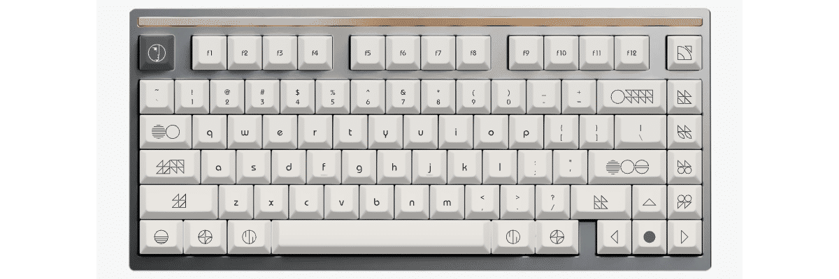 Less is Bauhaus Mode Sonnet custom keycaps