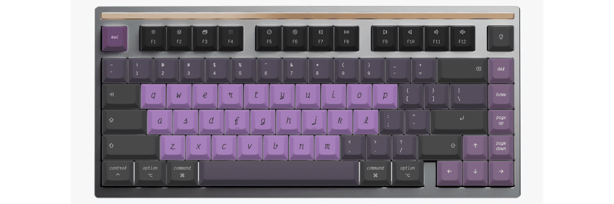 Victor Mono Nightshade Mode Sonnet custom keycaps