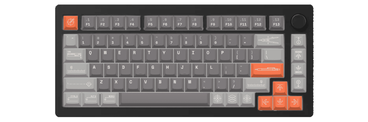Architect Monsgeek M1 custom keycaps