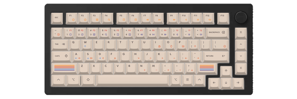 Epoch Light Monsgeek M1 custom keycaps