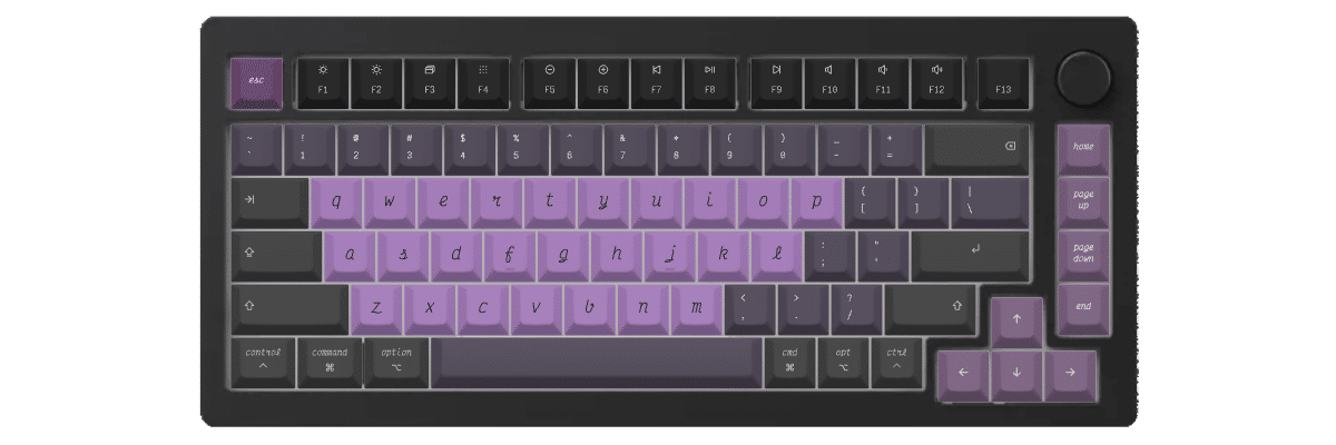 Victor Mono Nightshade Monsgeek M1 custom keycaps