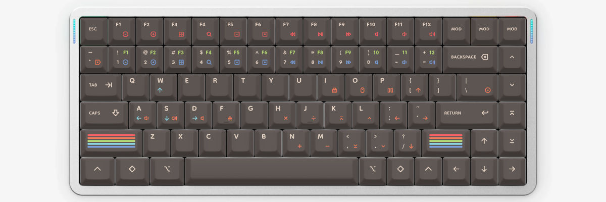 Epoch Dark NuPhy Air75 V3 custom keycaps