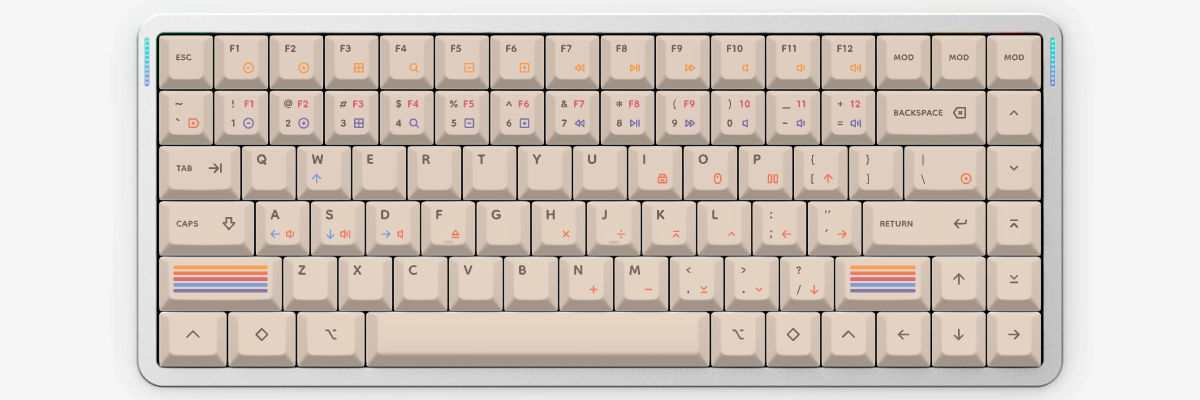 Epoch Light NuPhy Air75 V3 custom keycaps