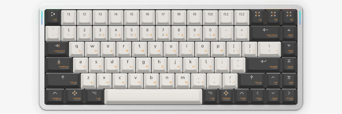 proxima rūnō NuPhy Air75 V3 custom keycaps
