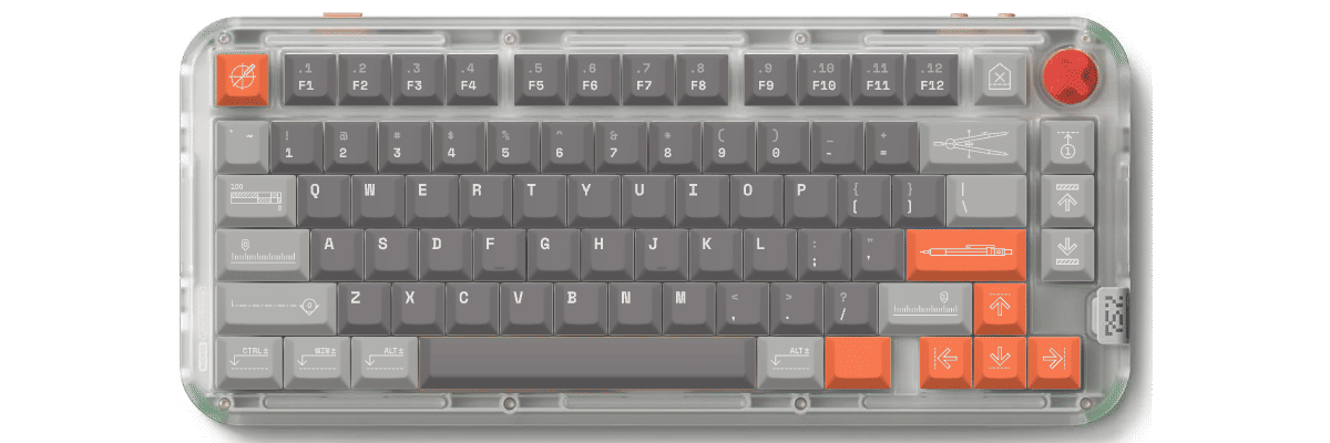 Architect Nuphy Kick75 custom keycaps