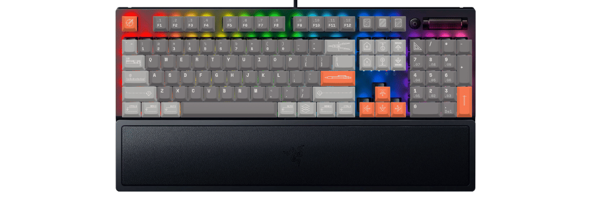 Architect Razer BlackWidow V3 custom keycaps