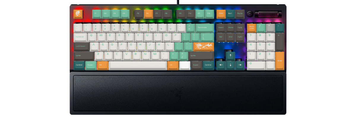 Firefly Razer BlackWidow V3 custom keycaps