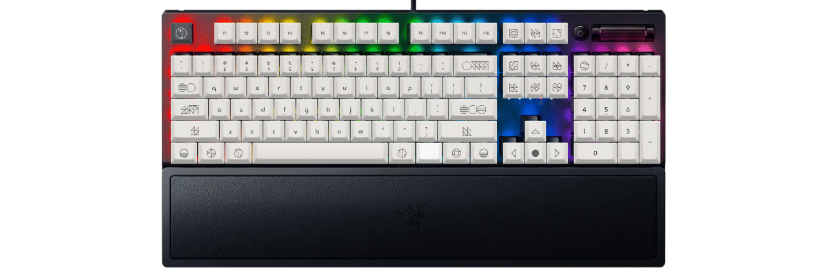 Less is Bauhaus Razer BlackWidow V3 custom keycaps