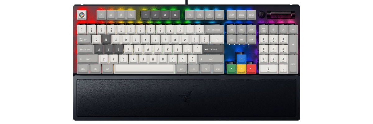 SNES (International) Razer BlackWidow V3 custom keycaps