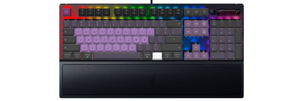 Victor Mono Nightshade Razer BlackWidow V3 custom keycaps